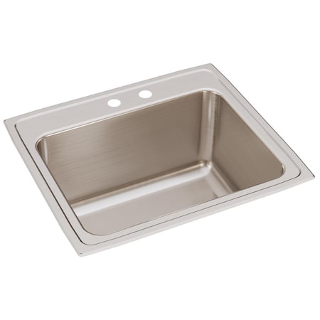 Lustertone Ss 25 X 22 X 12.1 Single Bowl Drop-In Sink With Quick-Clip
